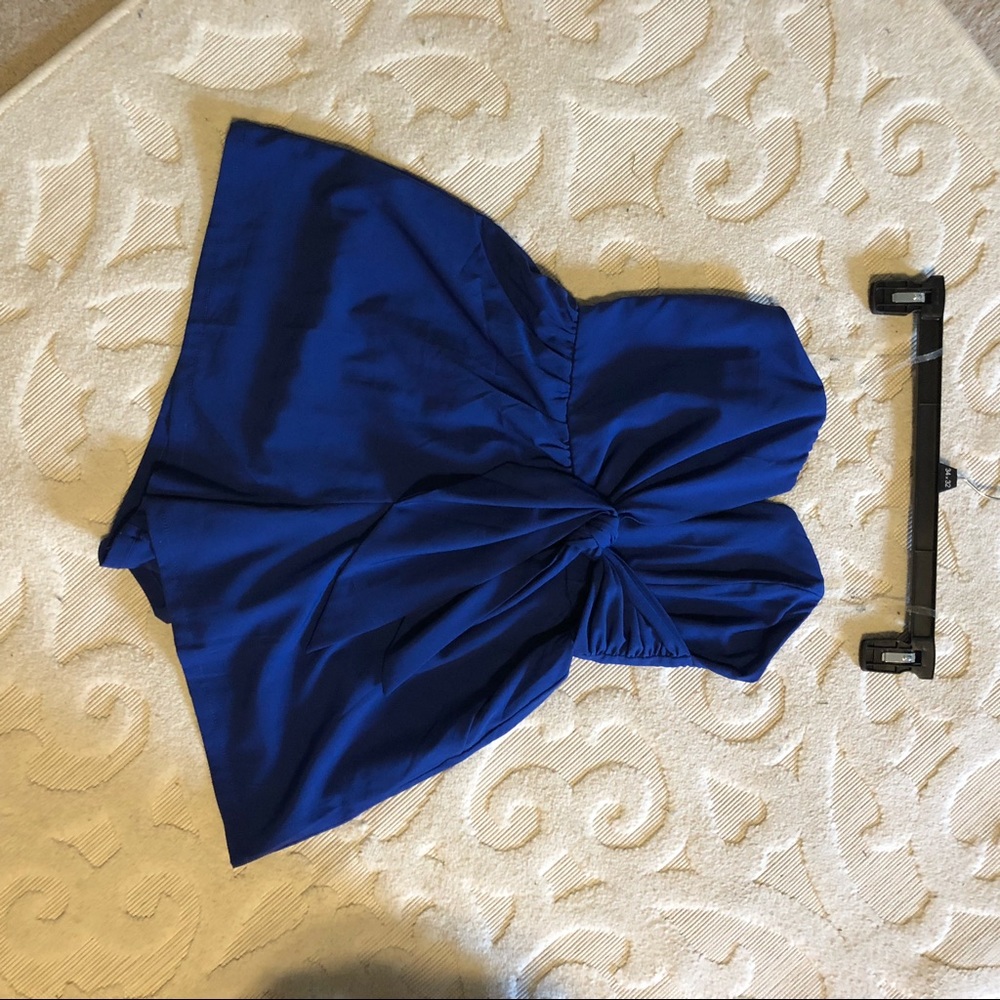 Dainty Hooligan strapless romper blue size small